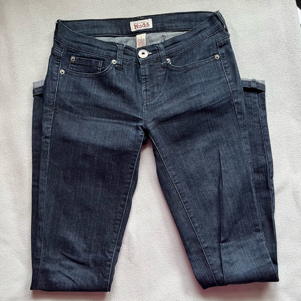 MUDD dark wash skinny jeans